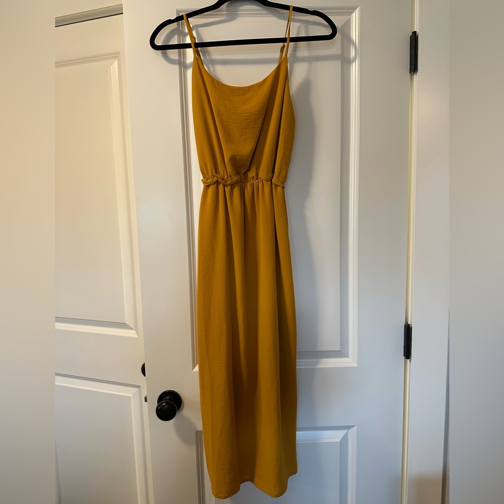 Mustard Yellow Midi Dress